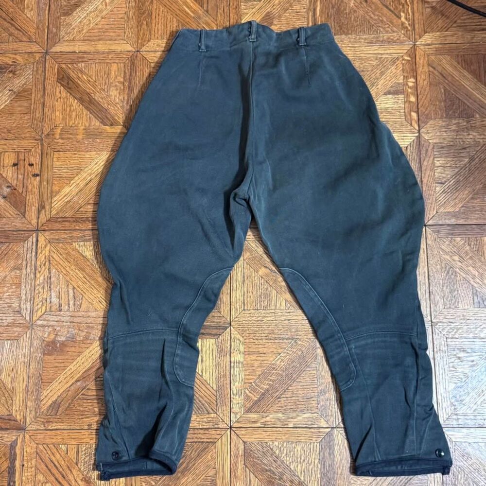Vintage 1960s Charcoal English Riding Jodhpurs by English Fashions Size XS